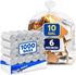 PLASTIC PRINCE 7-10 Gallon Trash Can Liners 6 Mic High-Density Clear Garbage