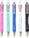 Baile 6 in 1 Multifunctional Ballpoint Pens Pack of 5 - 0.7 mm Ballpoint Pen & 0.5 mm Mechanical Pencil