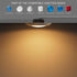 6 Inch LED Low Profile Disk Light with Night Light, 120VAC, 15W, Dimmable, ETL Rated, White, 1 Pack