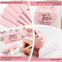 Outus 600 Set Package Pieces Thank You for Supporting My Small Business Cards and Stickers - Pink Gold Foil Thank You
