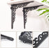 90 2PC 18.5CM/7.3Inch Sungmor Cast Iron Heavy Duty Shelf Brackets - Rustproof Sturdy Right Angle Wall Hanging Supoort