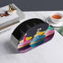 GHENBLT 5 Remote Control Holder, Leather TV Colorful Birthday Cupcakes Remote Caddy Organizer, Desktop Organizer
