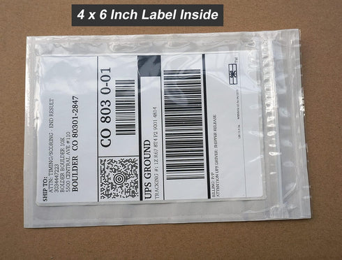BEUYI Premium Resealable Adhesive Shipping Label Pouches, 5'' x 7.5'' (50 Pack)