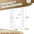 Storage Standard Countertop, Triple Glove Box Holder Dispenser - Kitchen, Medical, & Latex Glove Holder Wall Mount