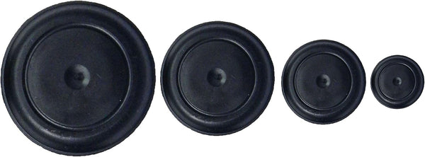 Rubber Hole Plugs 0.75" 1" 1.25" 1.5" (4 Pieces Quantity 1 of each size)