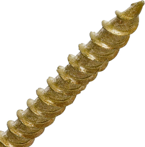 Power Pro 42481 Wood Screws - #9 x 2-1/2", Epoxy Coated, Coarse Thread, Outdoor Rust Resistant, 50pcs