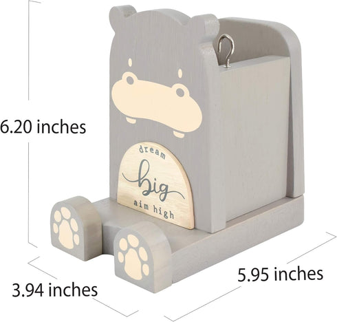 I'm Wood Multipurpose Eyeglass Phone Pen & Pencil Holder Stand, Stationery Desk Box Organizer, Home Office Decor "Dream
