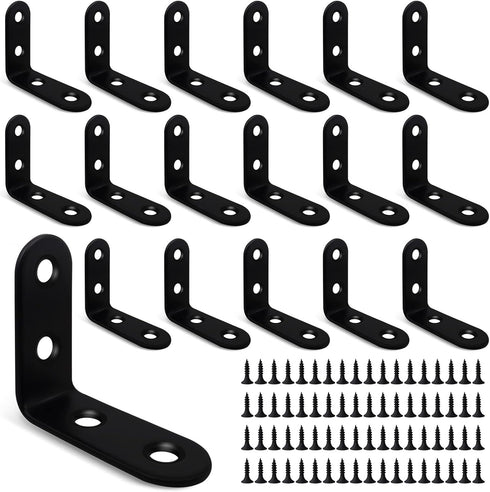 18PCS 1.57 x 1.57 L Bracket, 90 Degree Right Angle Corner Brace,