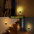 2-in-1 (2 Pack) 2 Pack) Plug in Night Light - Dual Mode: Sensor & Remote Control - Modern Farmhouse Black Candle Wall
