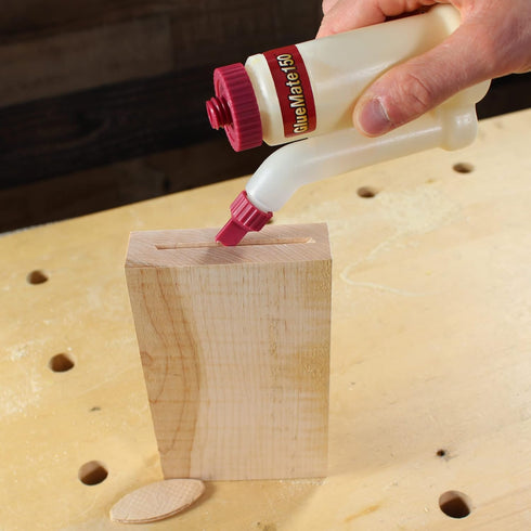 Milescraft 5223 Glue Mate 450-15oz, Precision Wood Glue Bottle with Anti-Drip Design for Woodworking