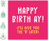 CENTRAL 23 Funny Birthday Card, Happy Birth-ay! (I'll Give You The D Later), For Wife Girlfriend Him Her, Comes With