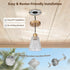 Mildear 5.8mm 1 Pack Pendant Light Kitchen Island, Modern Pendant Light Fixture with Thick Glass Shade, Adjustable Gold