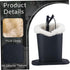 HDBHSBE 2 Packs Eyeglass Holder Eyeglass Holder Stand PU Leather with Soft Plush Lining, Black Glasses for Nightstand