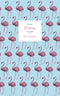 Flamingo Notebook, Ruled Pages, 5x8, Premium Light Blue Edition, 96 Pages