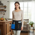 Qulkws 1 Pack Server Apron with Multiple Pockets Work Apron Black Half Aprons with Adjustable Waist Belt Waist Aprons