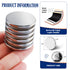 6 Pack 1.26"x0.12" DIYMAG Strong Magnets with Double Sided Adhesive Backing, Round Permanent Powerful Neodymium Disc