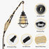 2Pack 15FT E26 E27 LYOOWNG Plug in Pendant Light Cord, Farmhouse Hanging Lights with Plug in Cord, Hemp Rope Plugin