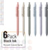 Mr. Pen - Retractable Fine Point Gel Pens, 6 Pack, Morandi Barrels, Fast Dry Ink, Cute Aesthetic Pens for Journaling by Mr. Pen