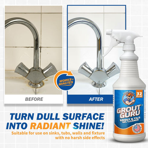 32 Oz The Professional Grout Cleaner for Tile Floors, Acid-Free Floor Gel Cleaner Cleaning Solution for Tile, Marble