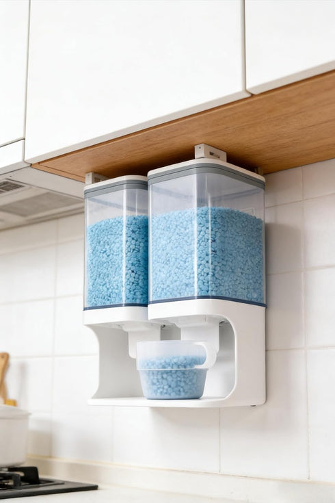 Generic (30oz)-White) Laundry Beads Dispenser -Laundry Detergent Dispenser, Easy Access to Scented Beads, Laundry Room
