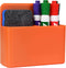 Magnetic Dry Erase Marker Holder, Magnetic Pen Holder for Fridge, Whiteboard Marker Holder, School Office Home, Orange