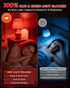 7W 670nm Bulb 100% Bulbs A19 E26 50W Bulb 2-Pack Lustaled Red Light for Sleep, Blue Light Blocking Red Night Light