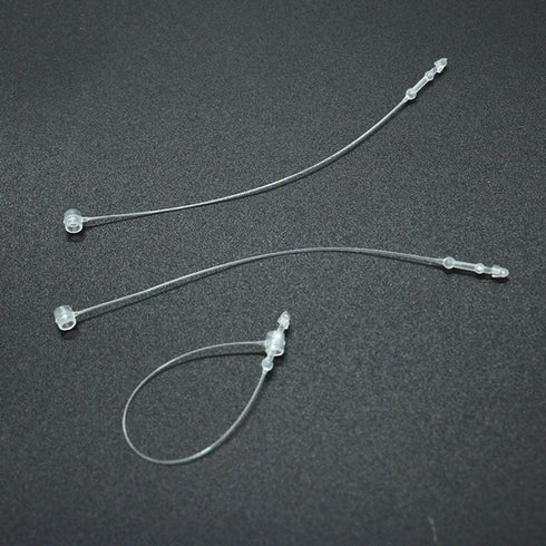1000pcs Plastic Fastener Hang Tag Snap Lock, 5 Inches Pin Security Loop for Retail Store Clothing