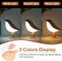 Dimmable 3 VoMii Bird Desk Lamp, Small Table Lamp Cordless Touch Night Light with Color Temperature, Rechargeable