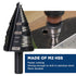 1/4 to 1-3/8 Inches HSS Step Drill Bit for Metal, Plastic, Wood, Aluminum, Heavy Duty Unibit