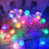 Operated2 Pack 26.2FT 60 16 Coloured Globe String Lights Battery LED Colour Changing Water Proof Crystal Ball Outdoor