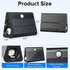 2 Pack Ip67 Motion Sensor Solar Step Lights, Waterproof Outdoor Stair Light,Warm White/Rgb Colors & Double-Sided