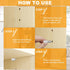 Cerpourt 58 Pins,5mm 1/4 Inch Closet Pcs Shelf Pegs Dual Diameter Metal Shelf Support Pegs with Silicone Covers,Kitchen
