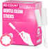 Calvana (40-Pack) White Drip Sticks for Females, Drip Stick Absorbing Sponge, Awkward Essentials,