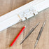 2 Pieces Spring Loaded Nail Set, Hammerless Trim Combination Tool Kit with 1/32 Inch to 4/32 Inch Tools for Carpentry
