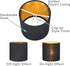 Lamp,Set 2,Small Drum,5.2"5.2"H5.2",Black BULB LAMPWELL TIMO Clip-on Small Lamp Shades for Table Chandelier Wall