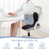 Tailbone Memory Foam Seat Cushion, Chair Cushion for Office Chair, Car Seat, Relieving Pressure Sciatica Back Pain