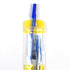 100pcs 2.36 inch 10.63 inch) Clear Window Half Color Back Hang Hole Resealable Storage Bags for Stationary, Beauty