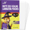Uinkit 60-Pack 4x6 Self Seal Laminating Pouches, 10Mil Thick Matte Finish Double-Sided