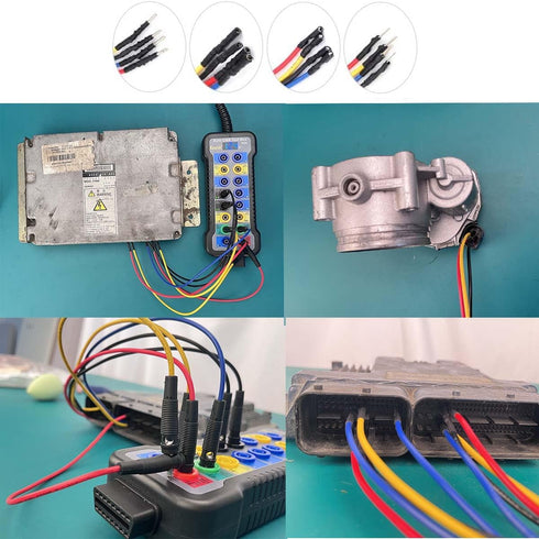 Banana Plug Jumper Wires Kit, 16pcs 4mm Stackable Breadboard Jumper Test Lead, Male to Female for Electrical Testing