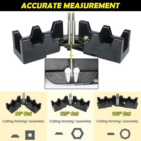 2-in-1 Mitre Measuring Cutting Tool, Miter Saw Protractor and Angle Finder 85-180 for Carpentry Work