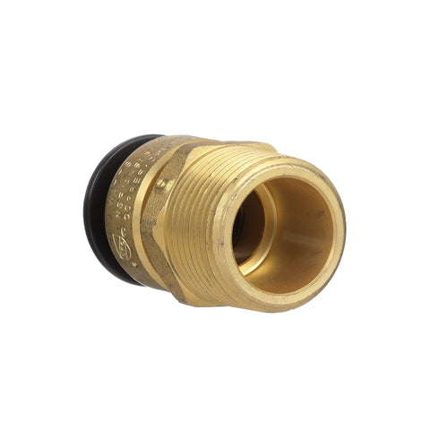 Watts 1/2-Inch CTS by 3/4-Inch NPT Brass Male Connector, Model LF4701-1012