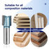 Carbide Tipped Mortising Router Bit, Industrial Grade Cutting Tool for Woodworking (1/2 Inch Shank x 5/8 Inch Diameter)
