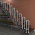 PAUANI Railing(White,35cm) Stair Railing - U-Shaped Wrought Iron Stair Handrails, Elderly Children's Guardrail