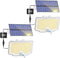 Peasur 2 Pack Solar Motion Lights Outdoor, 318 LED Solar Security Light