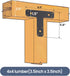 IWONGO 6.5" x 5.7" T Plate Post to Beam Bracket, 6 PCS, 4mm Thickness for Repairing, Fixing, Connecting