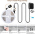 Wefomey 100ft Dimmable 2700K-6500K 24V 1440 White LED Strip Lights, Upgraded Bright LED Light Strip with Remote and App