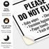 10x7 Inches, 4 Please Do Not Flush Baby Wipes Cleaning Wipes Sign, Mil Vinyl Decal Stickers Weather Resistant, Made
