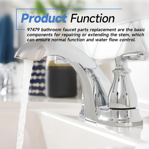 97479 Stem Extension Kit, Repair Kit Replacement Parts for Moen Monticello Bathroom Sink Faucet