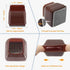 36Pcs Brown Square Chair Leg Floor Protectors, High Elastic Felt Furniture Pads for Hardwood Floors, Silicone Floor