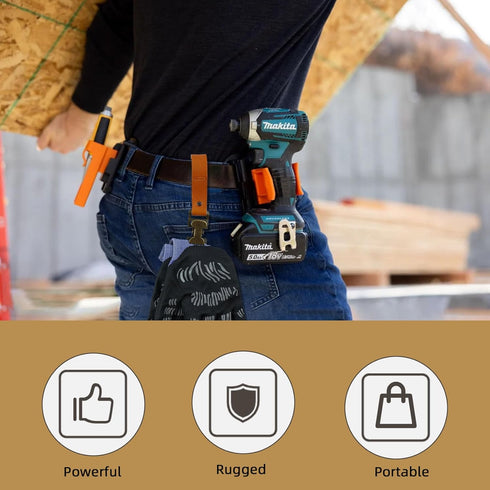 KUNN Heavy Duty Leather Glove Clips, Work Glove Holders, Bronze Clip for Construction